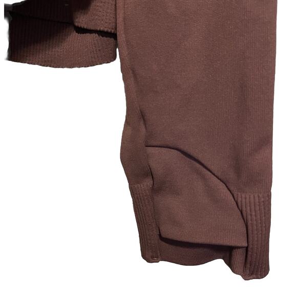 AYBL Seamless Hoodie XL Brown Cropped Athleisure Activewear Casual NWOT - Picture 5 of 8
